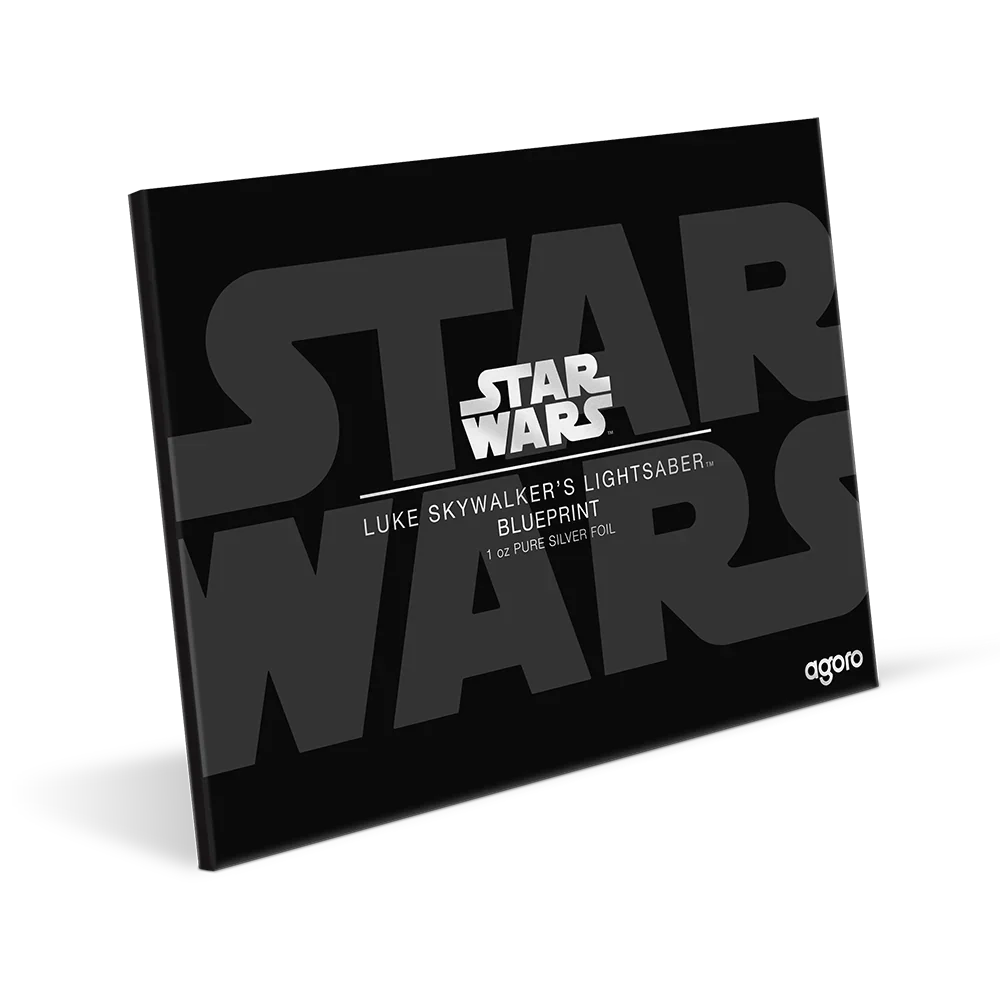 Star Wars Blueprint Series -4. Luke Skywalker's Lightsaber 1oz Silver Foil