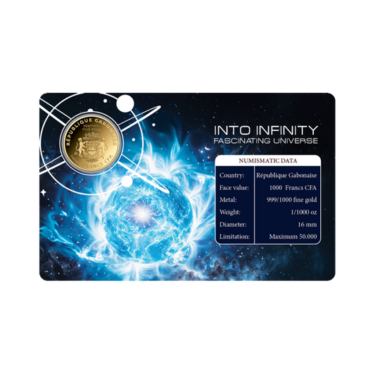 Universe Neutron Star Coin Card 999/1000 1/1000oz - Gold Gift