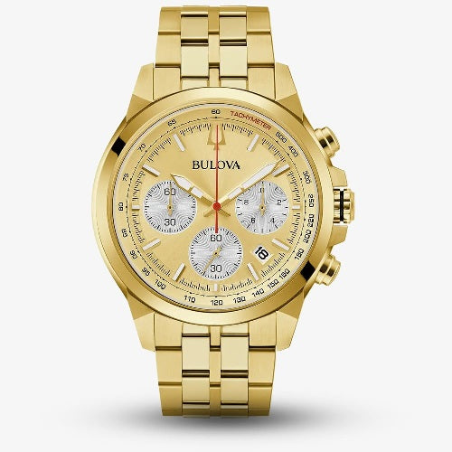 Bulova Classic 97B217 Gold Tone Stainless Steel Quartz Watch Grade B Preowned