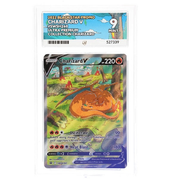 2022 Pokemon Black Star Promo Charizard V SWSH260 ACE Mint 9 Preowned