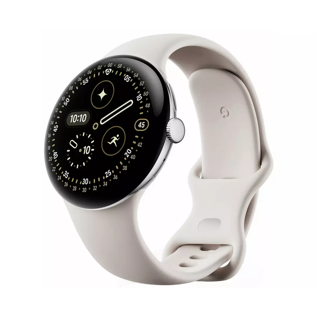 Google Pixel Watch 4 45mm BT Polished Silver Grade C Preowned
