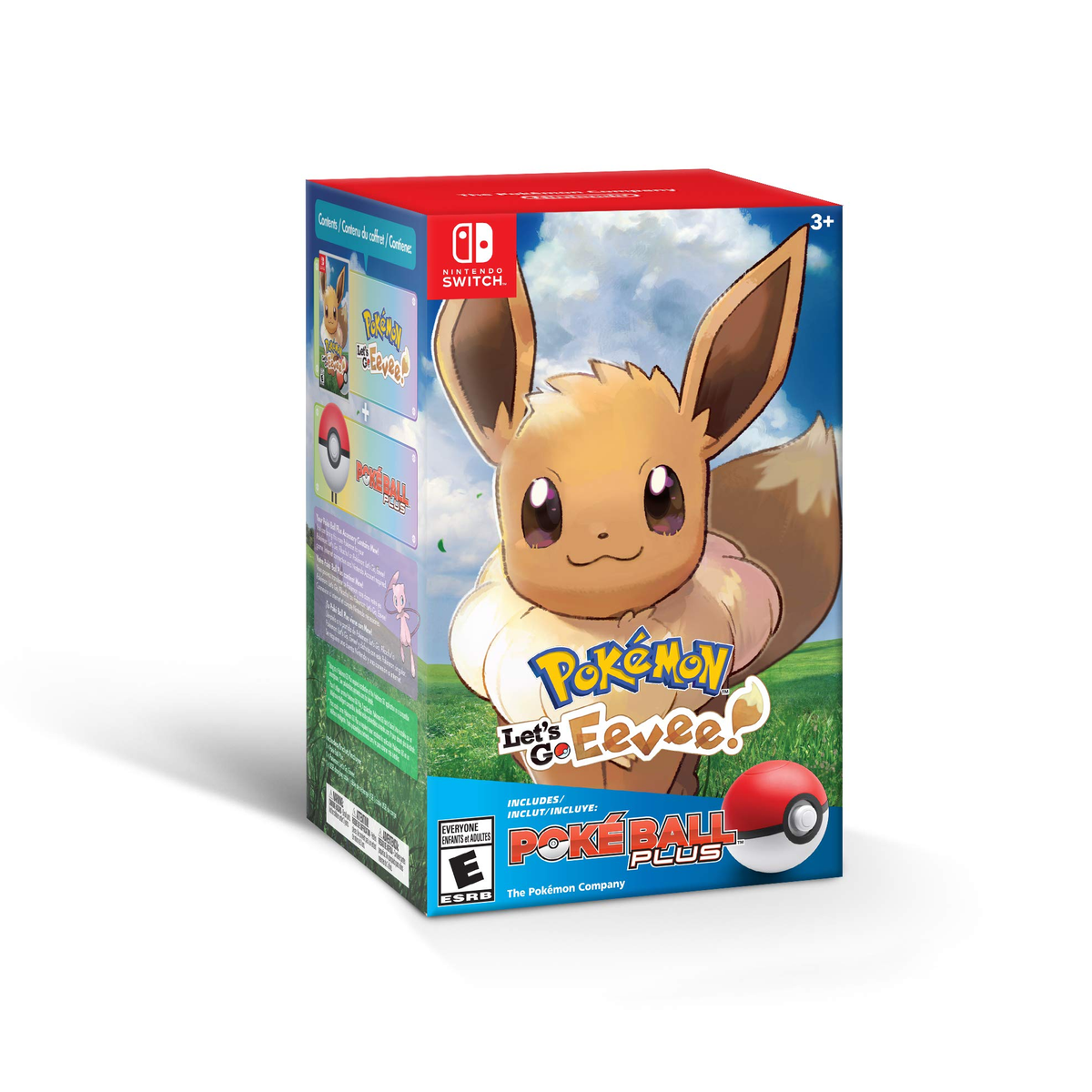 Switch - Pokemon: Let's Go Eevee! (7) + Pokeball Plus Preowned