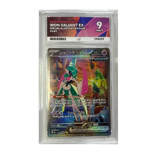 2023 Pokemon Paradox Rift Iron Valliant EX 249/182 Mint 9 Preowned