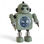 Steepletone Robot Time Kids Bedside Battery Alarm Clock