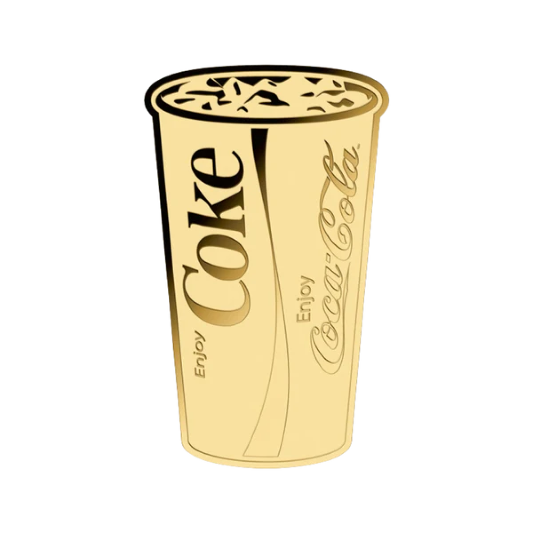 Coca-Cola Pop Art Cup Goldcard - Gold Gift
