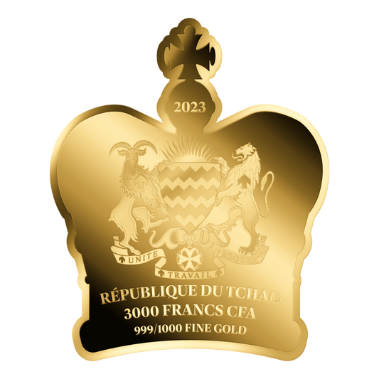 King Charles III Crown Coin Card 999/1000 1/1000oz - Gold Gift