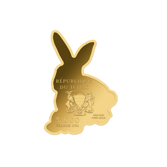 Easter Bunny - Gold Gift - In Gift Box