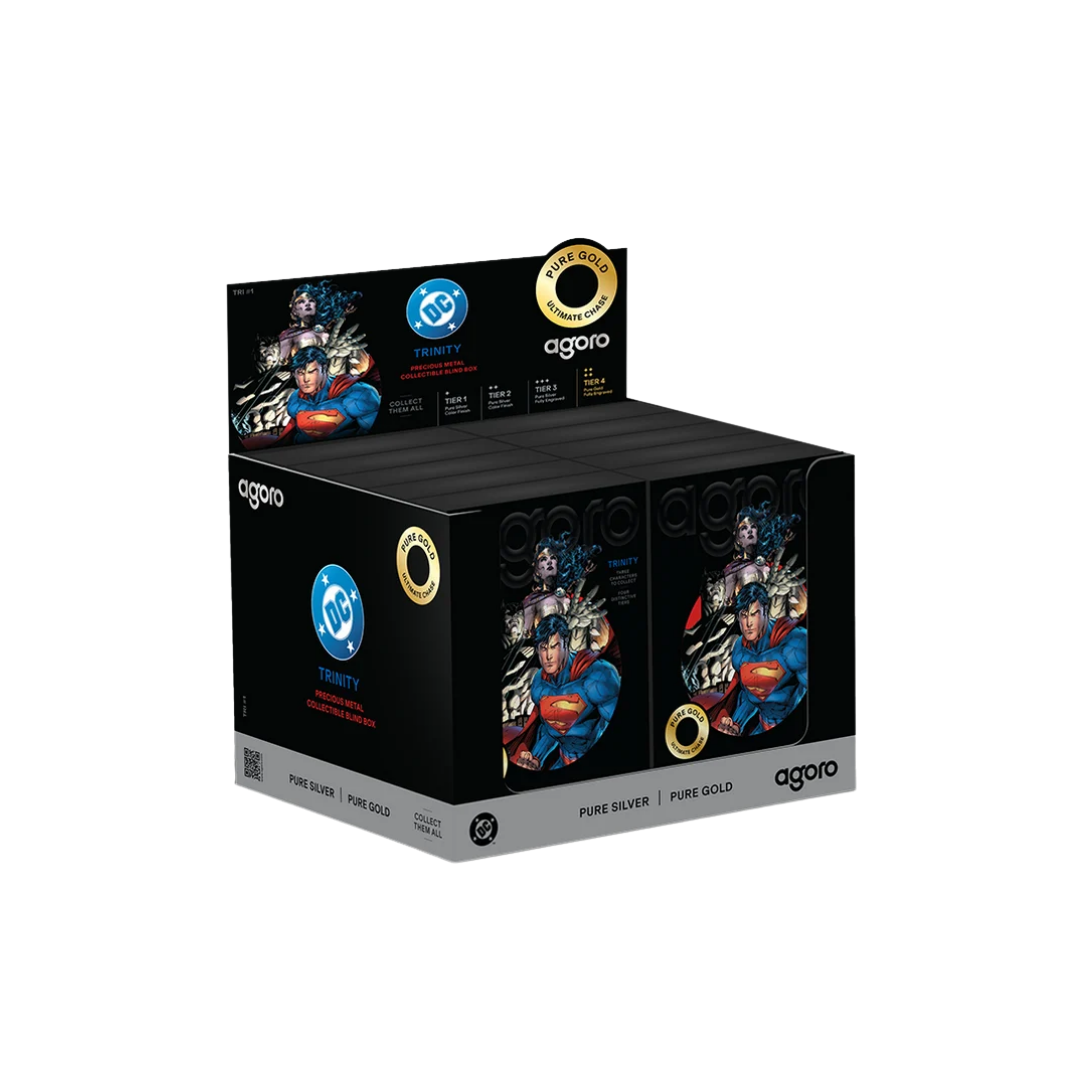 Trinity Blind Box - Batman, Superman, Wonder Woman - 5g Silver Foil With Gold Chase