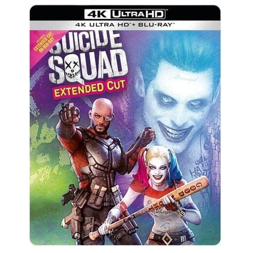 4K Blu-Ray Steelbook - Suicide Squad Extended Cut (15) Preowned