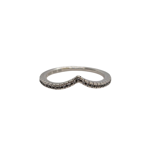 Pandora 925 Silver Wishbone Ring Size R 1.7G Preowned