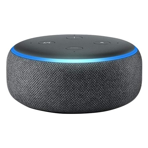 Amazon Echo Dot 3rd Gen (D9N29T) Charcoal Fabric Grade C Preowned
