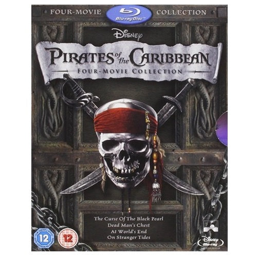 Blu-Ray Boxset - Pirates of the Caribbean 1-4 (12) Preowned