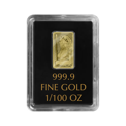 Germania Mint 1/100oz Au999.9 Stamped Bar