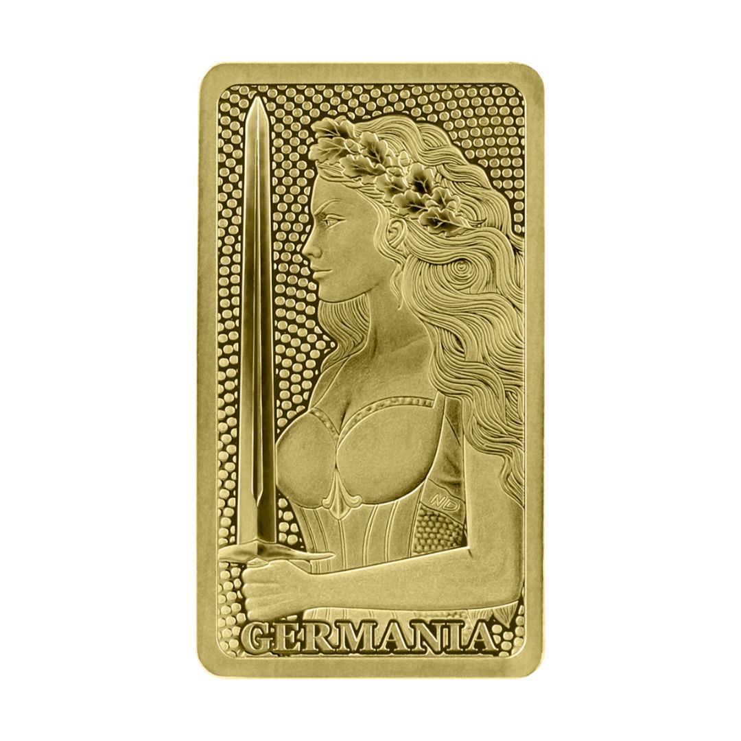 Germania Mint 1/100oz Au999.9 Stamped Bar Proof
