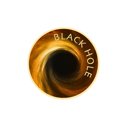 Universe Black Hole Coin Card 999/1000 1/1000oz - Gold Gift