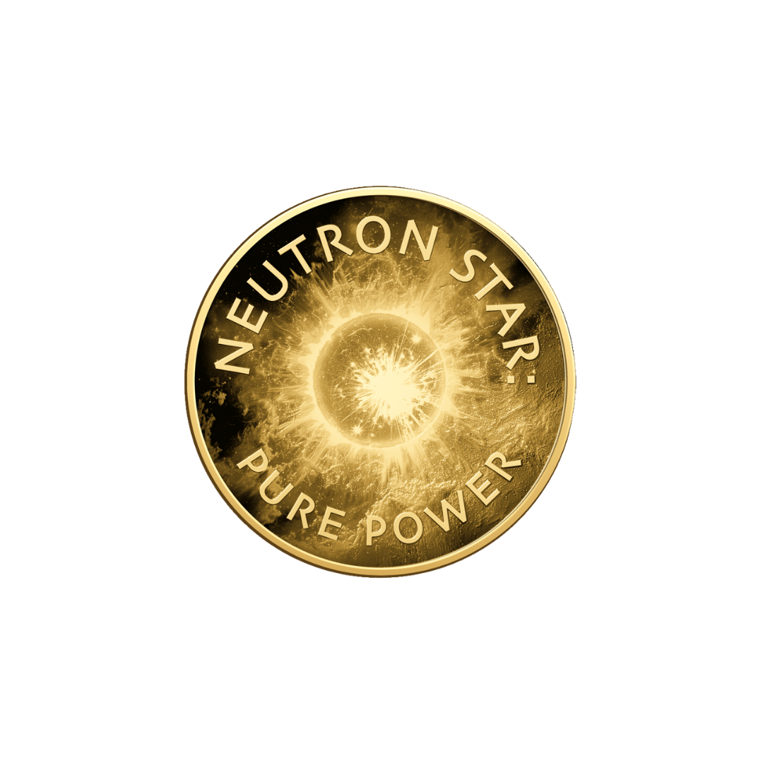 Universe Neutron Star Coin Card 999/1000 1/1000oz - Gold Gift
