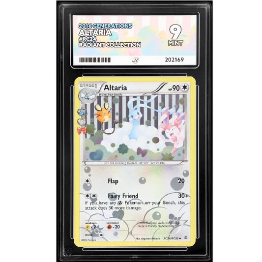 2016 Pokemon Radiant Collection Altaria RC24/RC32 ACE 9 Mint Preowned