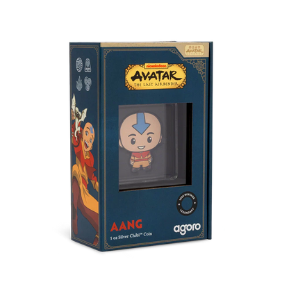 Nicktoon - Avatar The Last Airbender Chibi Series - 1 Aang 1oz Silver Coin