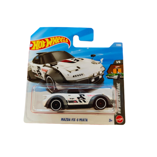 Hot Wheels - Mazda MX-5 Miata White 1/5 Dream Garage Preowned
