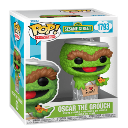 Funko Pop! - Sesame Street (1793) Oscar The Grouch (3+) Preowned