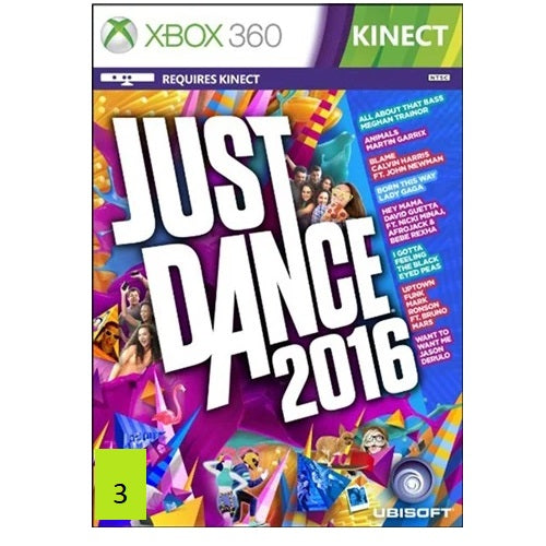Xbox 360 - Justb Dance 2016 (3) Preowned