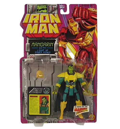 Toy Biz Iron Man - Mandarin With Light Up Power Rings (3+) Preowned