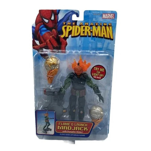 Toy Biz - Marvel The Amazing Spider-Man Flame & Launch Mad Jack (4+) Preowned
