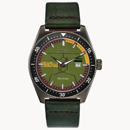 Citizen Star Wars Bobba Fett Eco-Drive Quartz BU2058-00W Grade B Preowned
