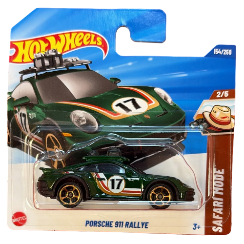 Hot Wheels - Safari Mode 154/250 Porsche 911 Rallye (3+) Preowned