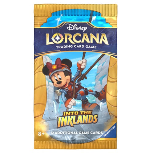 Disney Lorcana Trading Card Game Into The Inklands Booster Pack Design May Vary