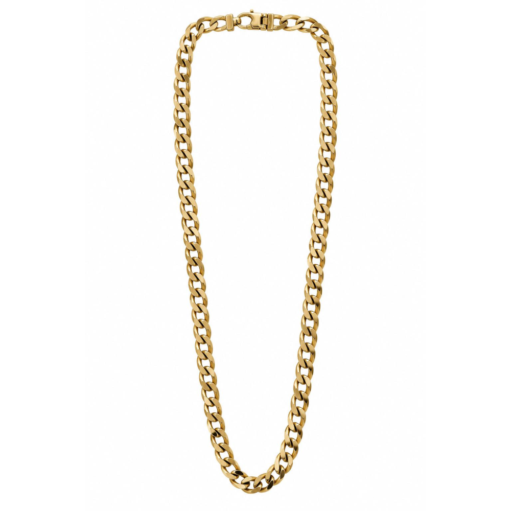 9ct Gold Curb Link Diamond Cut Chain 26" Approx 73.7g Preowned