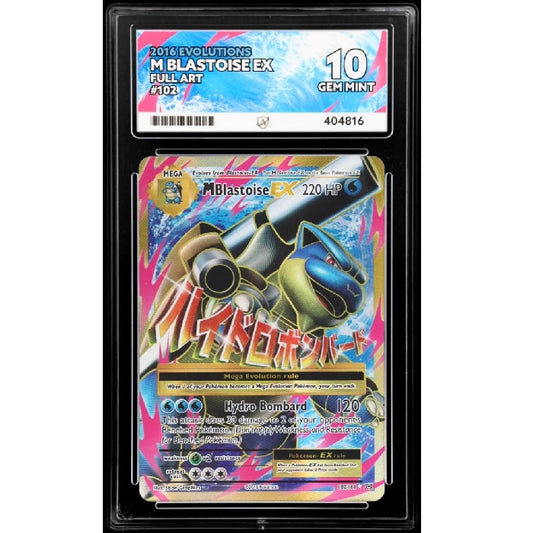 2016 Pokemon Evolutions M Blastoise 102/108 ACE 10 Gem Mint Preowned