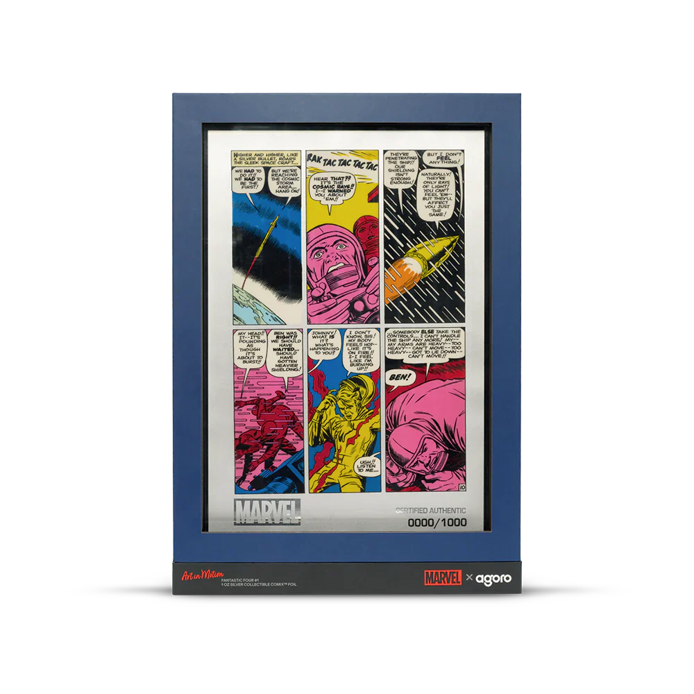 Marvel - Fantastic Four - Art in Motion COMIX Fantastic Four #1 1oz Silver Foil