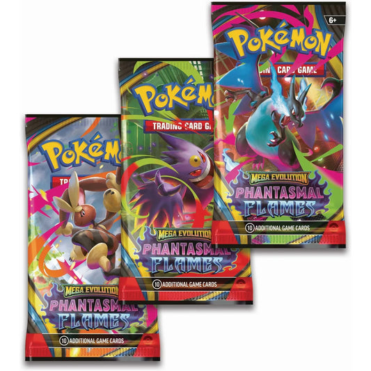 Pokémon TCG: Mega Evolution Phantasmal Flames Booster Pack Design May Vary