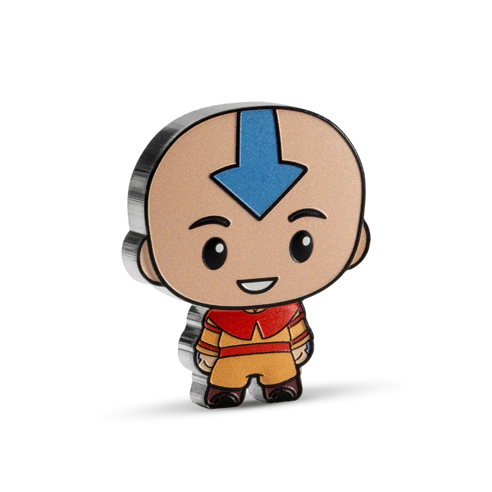 Nicktoon - Avatar The Last Airbender Chibi Series - 1 Aang 1oz Silver Coin