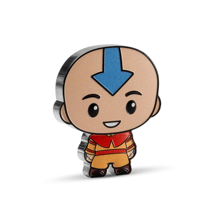 Nicktoon - Avatar The Last Airbender Chibi Series - 1 Aang 1oz Silver Coin