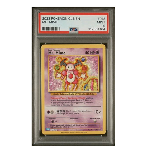 2023 Pokemon Classic Collection Mr Mime 013/034 PSA Mint 9 Preowned
