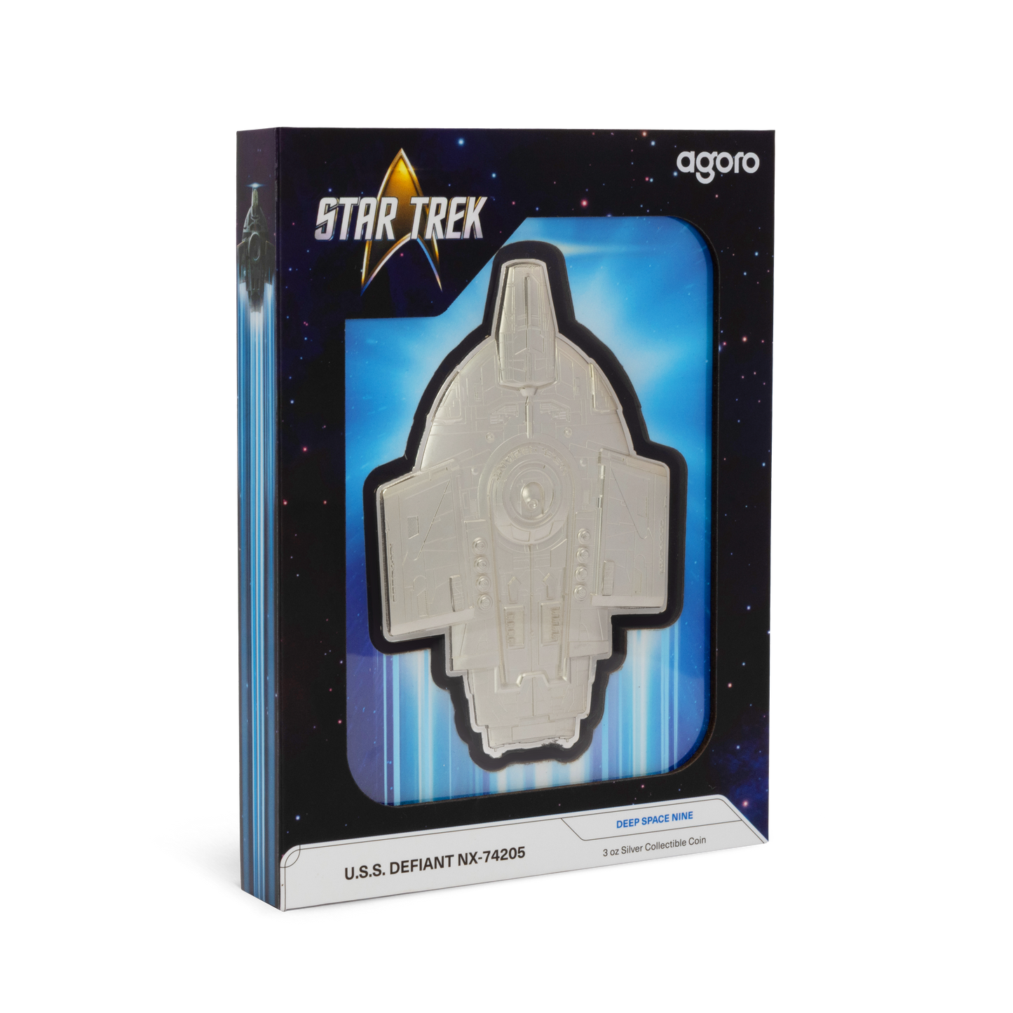 Star Trek Ships Series - 2. U.S.S. Defiant NX-74205 3oz Silver Coin