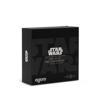Star Wars™ Han Solo™ and Chewbacca™ 1oz Silver Medallion