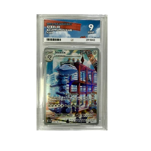 2023 Pokemon Paradox Rift Steelix Illustration Rare 208/182 ACE Mint 9