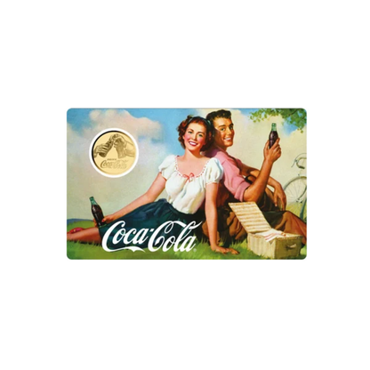 Coca-Cola Vintage Picnic Goldcard - Gold Gift