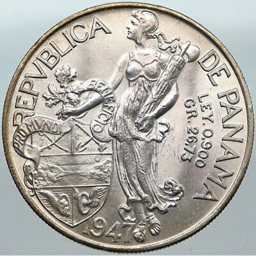 Repvblica De Panama "1 Balboa 1947" Coin Preowned