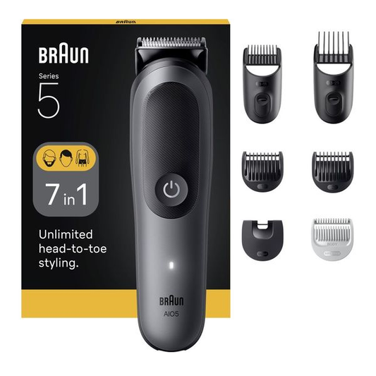 Braun All-In-One Series 5 AIO5520 7 In 1 Grooming Kit Grade A Preowned