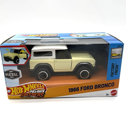Hot Wheels - Pull-Backs Speeders 1966 Ford Bronco 03/04 Preowned
