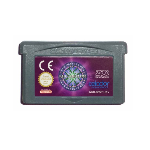 GameBoy Advance Unboxed - Who Wants To Be A Millionaire (3+) Preowned