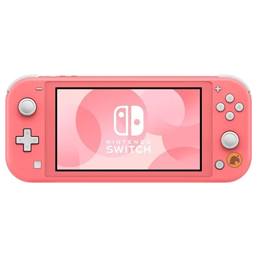 Nintendo Switch Lite Console 32GB Isabelle Aloha Coral Pink (No DLC) Unboxed