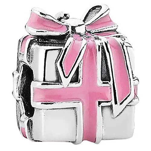 Pandora Charm Wrapped Gift Approx 4.7g Preowned