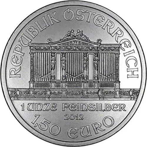 Austrian Philharmonic 1oz Silver Coin 2012 Preowned