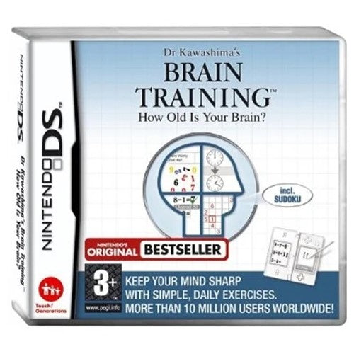 DS - Dr. Kawashima's: Brain Training How Old Is Your Brain (3) Preowned