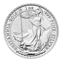 Best Value 2016 Silver Britannia - Elizabeth II 5th Portrait 1oz Fine Silver Preowned